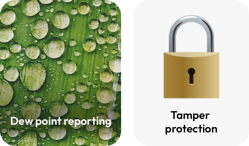 dew point reporting - tamper protection