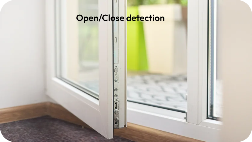 opened door